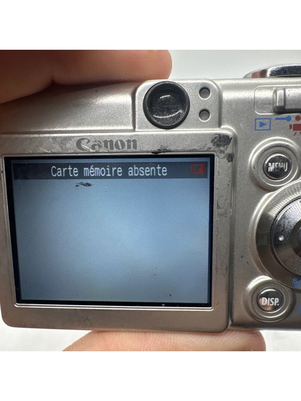 Canon PowerShot Digital ELPH SD300 / 4.0MP Digital Camera Tested Works No Batter